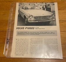 1969 Volvo P1800S Road Test ARTICLE Ad