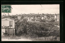 Old postcard Fontenay-sous-Bois, general view of the Plateau 1908 