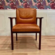 FAUTEUIL CUIR "DESIGN 1960".