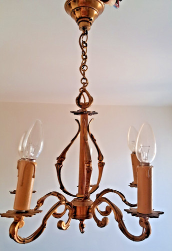 Lustre cage feux - lustre,