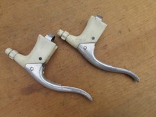 MAFAC RACER POIGNEES DE FREIN BLANC VELO ANCIEN COURSE ROUTE BRAKE GRIP