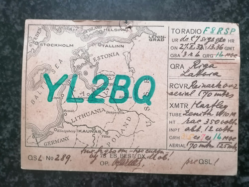 Carte qsl radio amateur - carte,