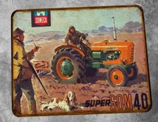 Plaque metal vintage Someca