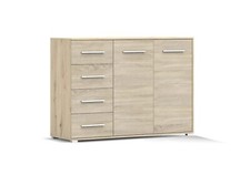 Commode tiroir buffet FRIDA 01 2D4S 135 cm Artisan chêne/chêne Sonoma