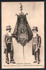 Old postcard Molenbeek-St-Jean, Societe Royale, Harmonie Philanthropique 