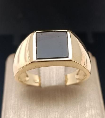 Bague homme jaune 18 - bague, en