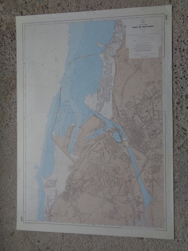 Carte marine port boulogne - ,