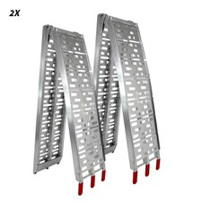 Lot de 2 rampes de chargement pliables en Aluminium