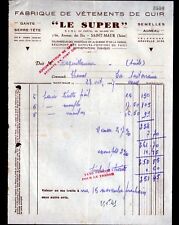 "SAINT-MAUR (94) FACTORY of leather goods / CLOTHING & GLOVES "LE SUPER" in 1938