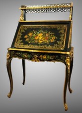 BUREAU DE PENTE À DÉCOR DE