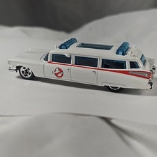 2009 Hot Wheels Ghostbusters Ecto-1 Diecast Car Cadillac Wagon 1:64 CP II