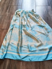 Jupe longue doré et bleu