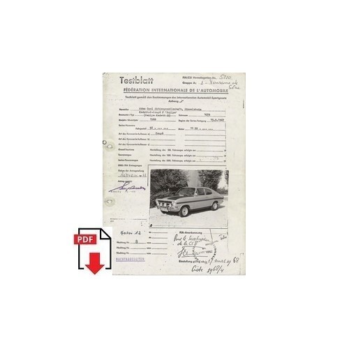 1968 opel kadett coupé - opel,