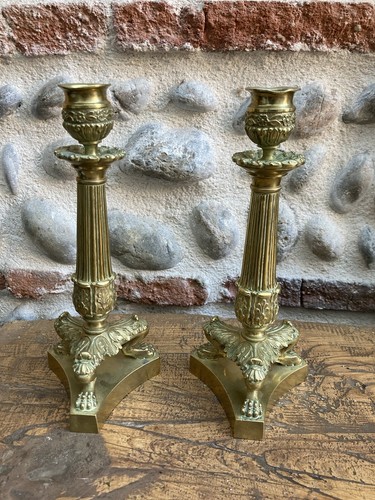 Beau bougeoir bronze emipre - beau,