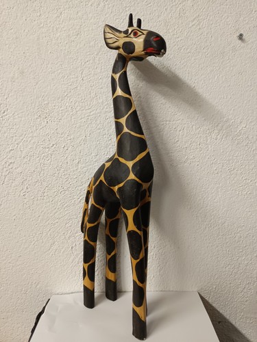 Girafe bois peinte 50 - bois,