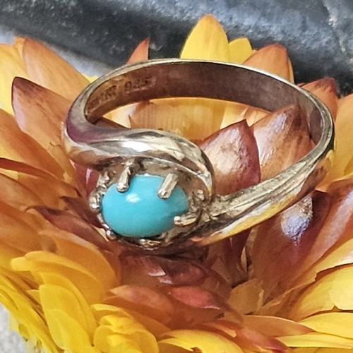 Bague argent turquoise - bague, neuve