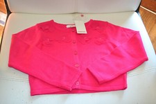  VESTE catimini   neuve 4 ans rose fuchia avec petales fleurs dessus voir bas**
