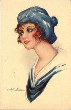 ILLUSTRATORS - BUSI - woman in blue hat