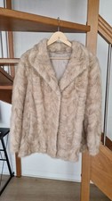 Manteau Veste en vison beige