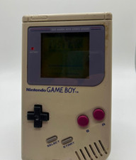 Nintendo Game Boy Classic Grey Ruined Screen WORKING Console Used