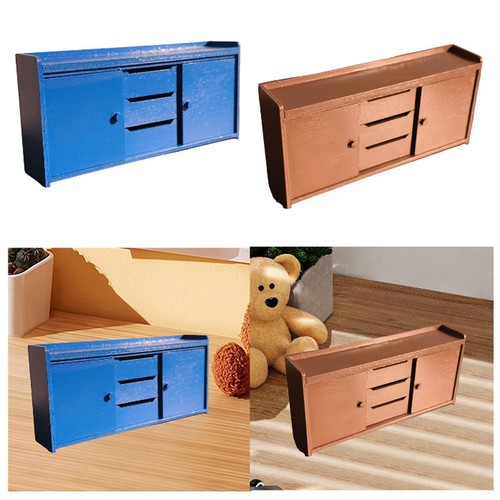 Dollhouse wood cabinet - 1:12,