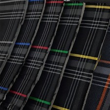 Tissu d'ameublement de voiture à carreaux GTI - VW Golf MK7 - mousse 4 mm -...