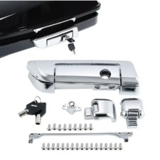 Harley Chrome Motor Touring Bag Lock Lock Pack Clé De Verrouillage Du Coffre