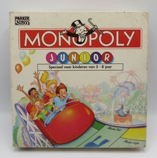 Monopoly Jr Junior VTG Board Game Hasbro 1996 Ages 5 To 8 DUTCH edition Parker