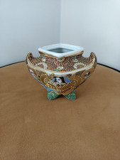  Brule Perfume/Incense "Satsuma" Hand Painted Japanese Porcelain, Signed.