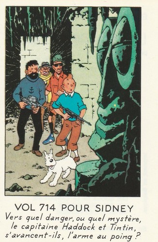 Tintin vignette publicitaire - vignette,