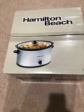 Hamilton Beach 6 Qt Slow Cooker W Lid Latch Strap # 33167 Brand New In Box