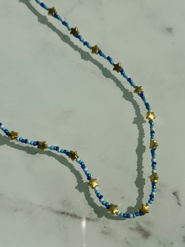 Collier étoiles bleu - ⭐️,