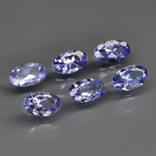 Lot tanzanites en ovale - de, 6