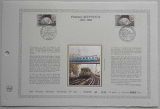 Feuillet DAP 1er jour 753 Soie 1987 Fulgence Bienvenüe Le Métro 