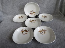 6 assiettes creuses porcelaine