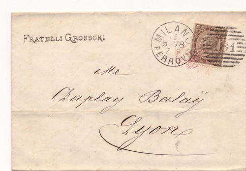 Lettre italie milano ferrovia - lettre,