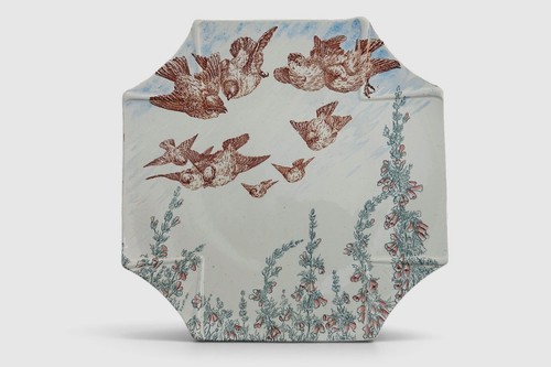 Ancienne assiette octogonale