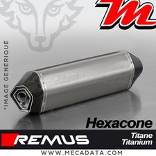 Silencieux Pot échappement Remus Hexacone titane Triumph Tiger Explorer XCX 2019