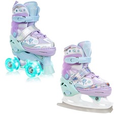 Roller en ligne Isla Quad + patin à glace Adulte Enfant Mixte taille ajustable 
