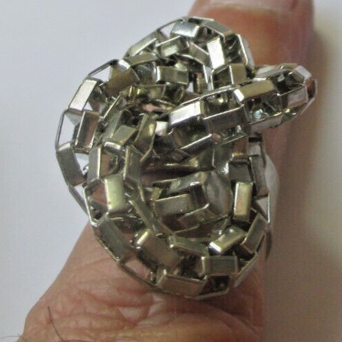 Bague taille couleur argent - bague,