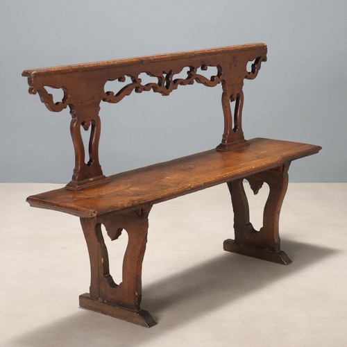 Banc ancien noyer bois - banc,