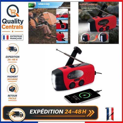 Radio solaire urgence - radio, d'urgence