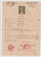 Rare 1931 Greek-Turkish Population Exchange Certificate Etabli Non-Exchanged