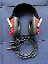 Vintage Headphones - Red JVC Binaural HM-100E (Clean Working Condition) Audio 