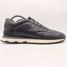 BOSS Arigon Dark Navy Leather Sneakers Men's EU 44 Trainers Sneakers Italy