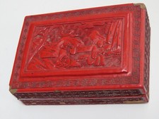 ANTIQUE CHINESE LACQUER BOX FROM BEIJING 19TH CENTURY