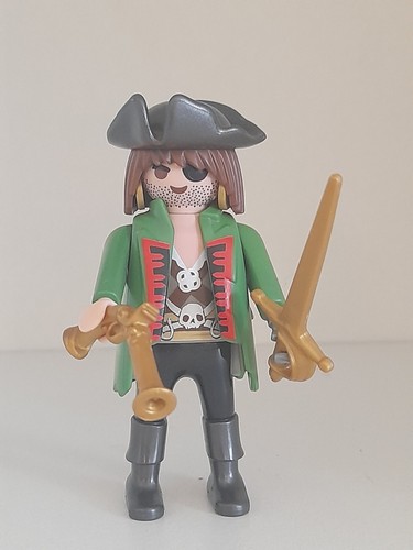 Playmobil capitaine pirate - capitaine,