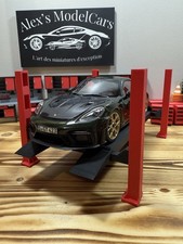 Diorama 1/18 - Adjustable 4 Column 1:18 Lift Bridge - Black/Red - 3D Creation