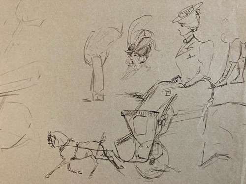 Très beau dessin xixe - beau, ancien