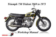 TRIUMPH 750 TRIDENT 1969 to 1973 WORKSHOP MANUAL - PDF Files